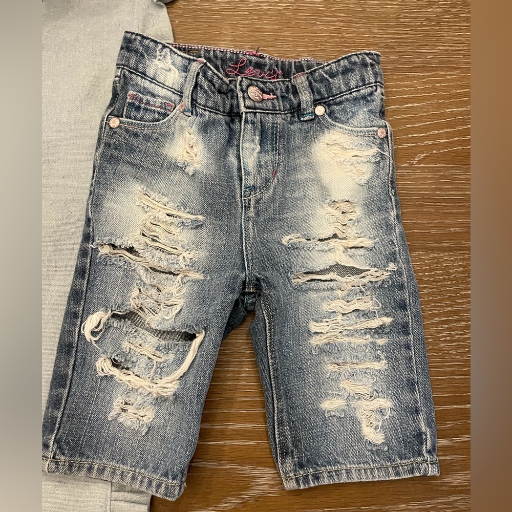 Levi’s distressed/ripped jeans size: 24 months